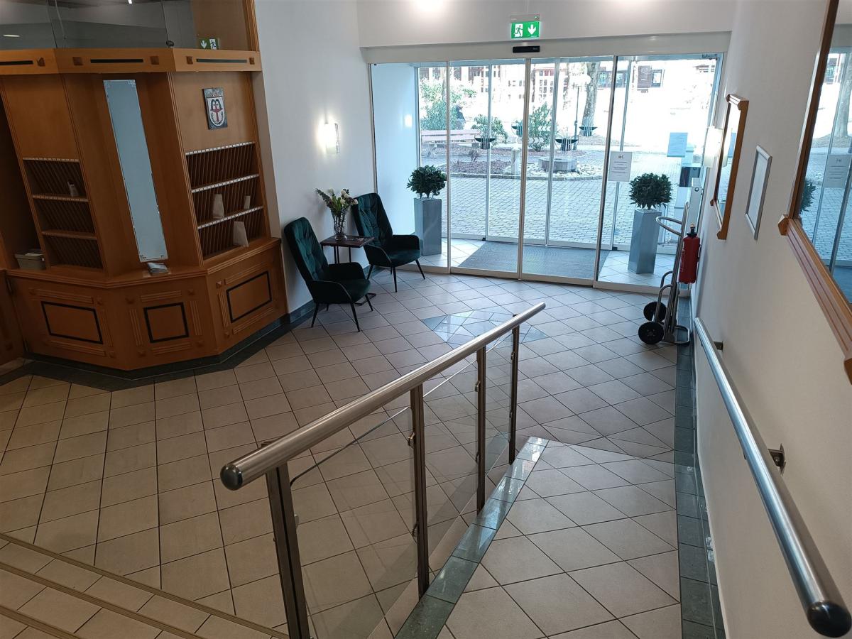 Eingang Haus an der Therme